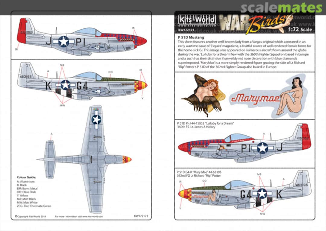 Boxart North American P-51 Mustang KW172171 Kits-World