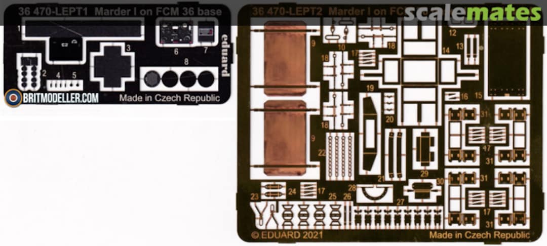 Boxart Marder I on FCM 36 base ICM 36470 Eduard