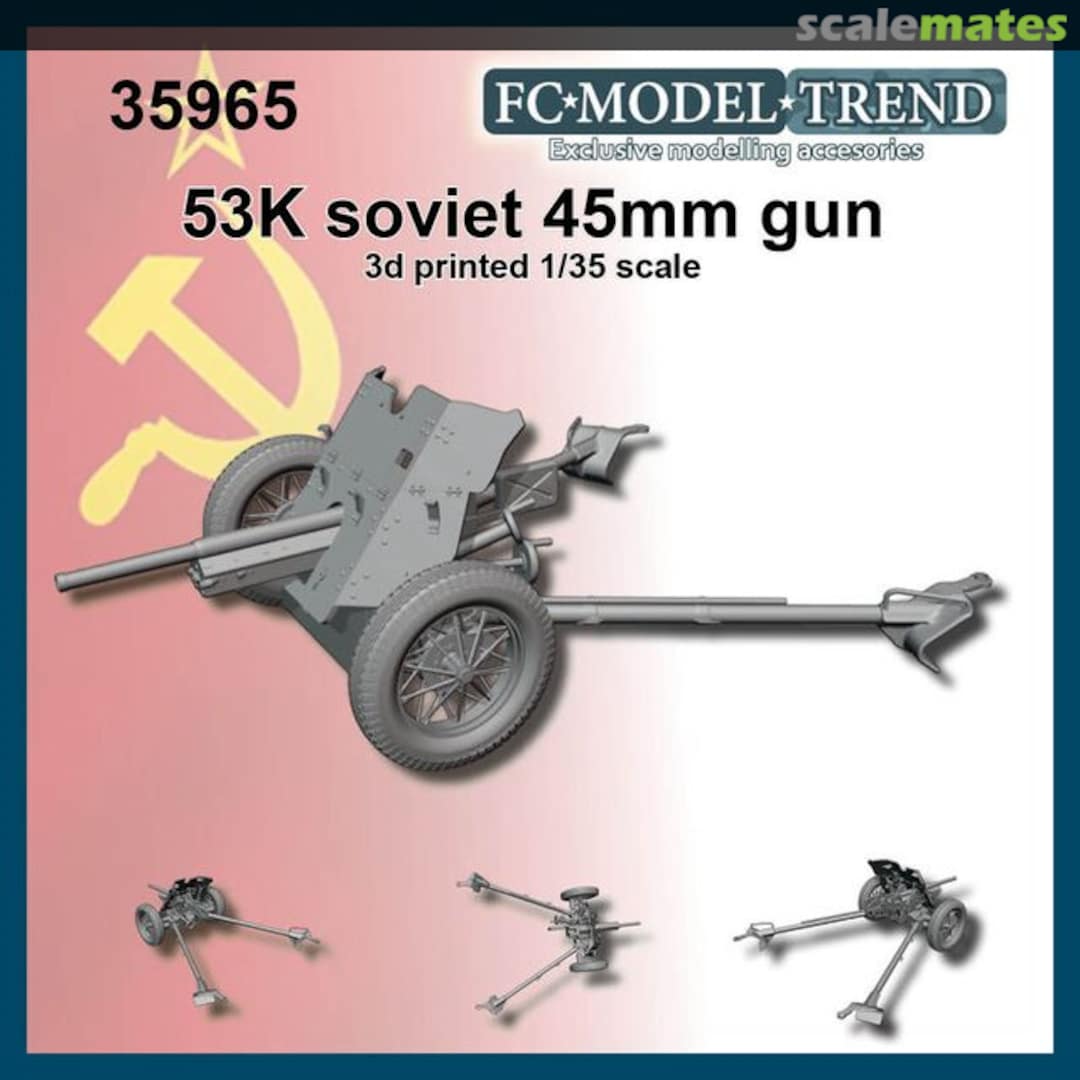 Boxart 53K soviet 45mm gun 35965 FC Model Trend