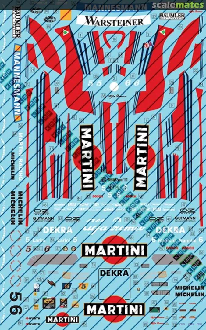 Boxart Alfa Romeo 155 V6Ti DTM - Martini Decals 24060 KMP