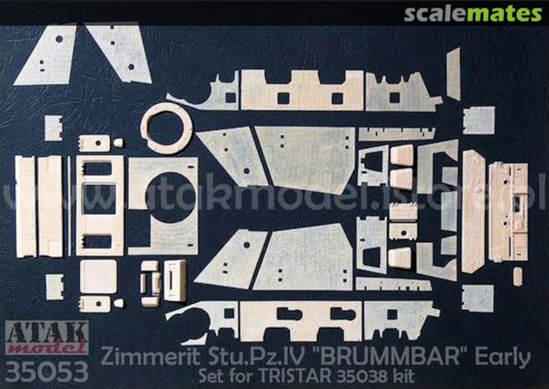 Boxart Zimmerit Stu.Pz.IV "Brummbar" Early 35053 Atak Model