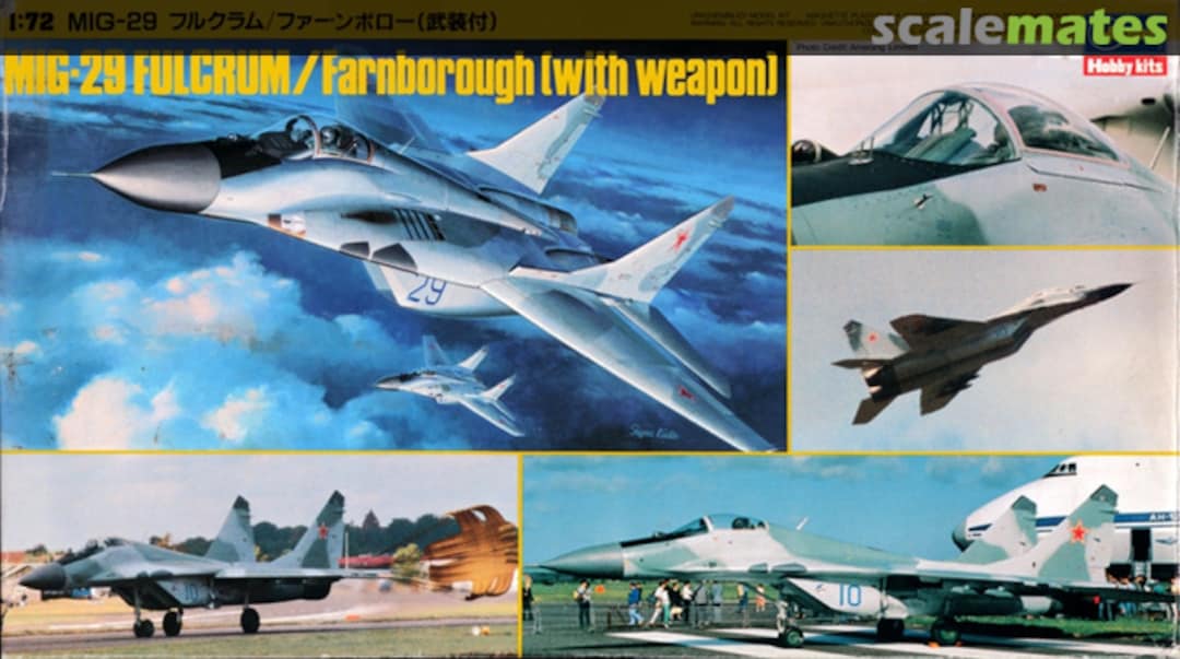 Boxart MiG-29 Fulcrum/Farnborough (With Weapon) K22X Hasegawa