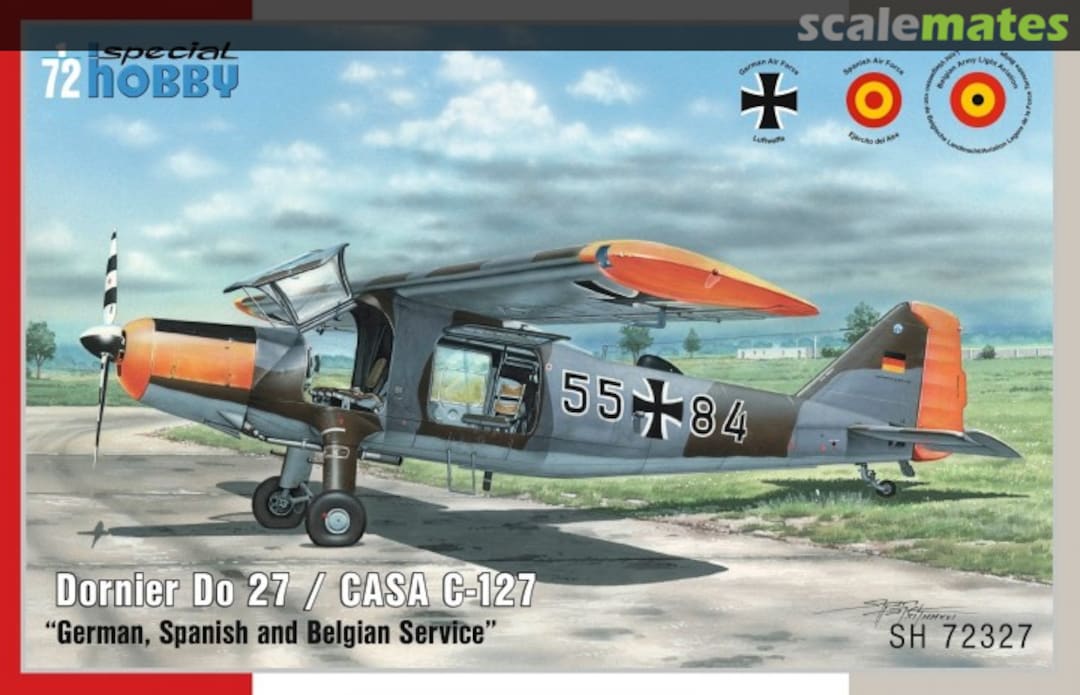 Boxart Dornier Do 27 / CASA C-127 "German, Spanish and Belgian Service" SH72327 Special Hobby