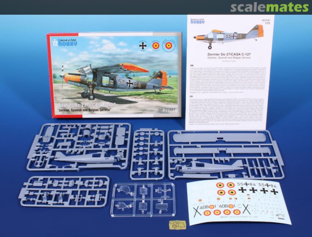 Contents Dornier Do 27 / CASA C-127 "German, Spanish and Belgian Service" SH72327 Special Hobby