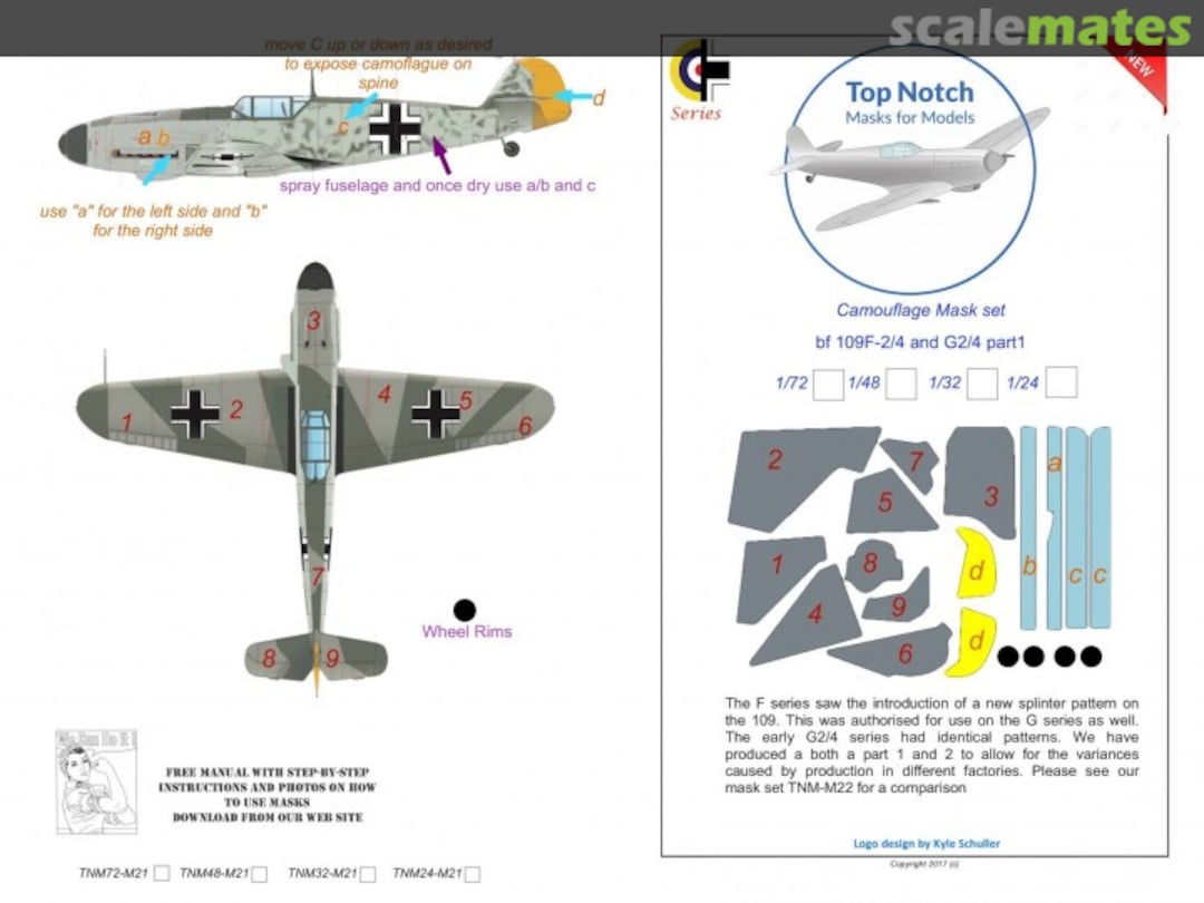 Boxart Messerschmitt Bf-109F-2/4 & G2/4 TNM32-M21 TopNotch