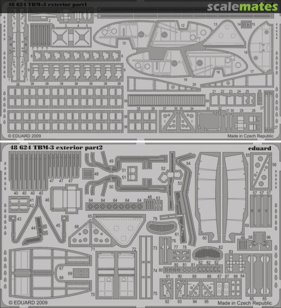 Boxart TBM-3 exterior 48624 Eduard