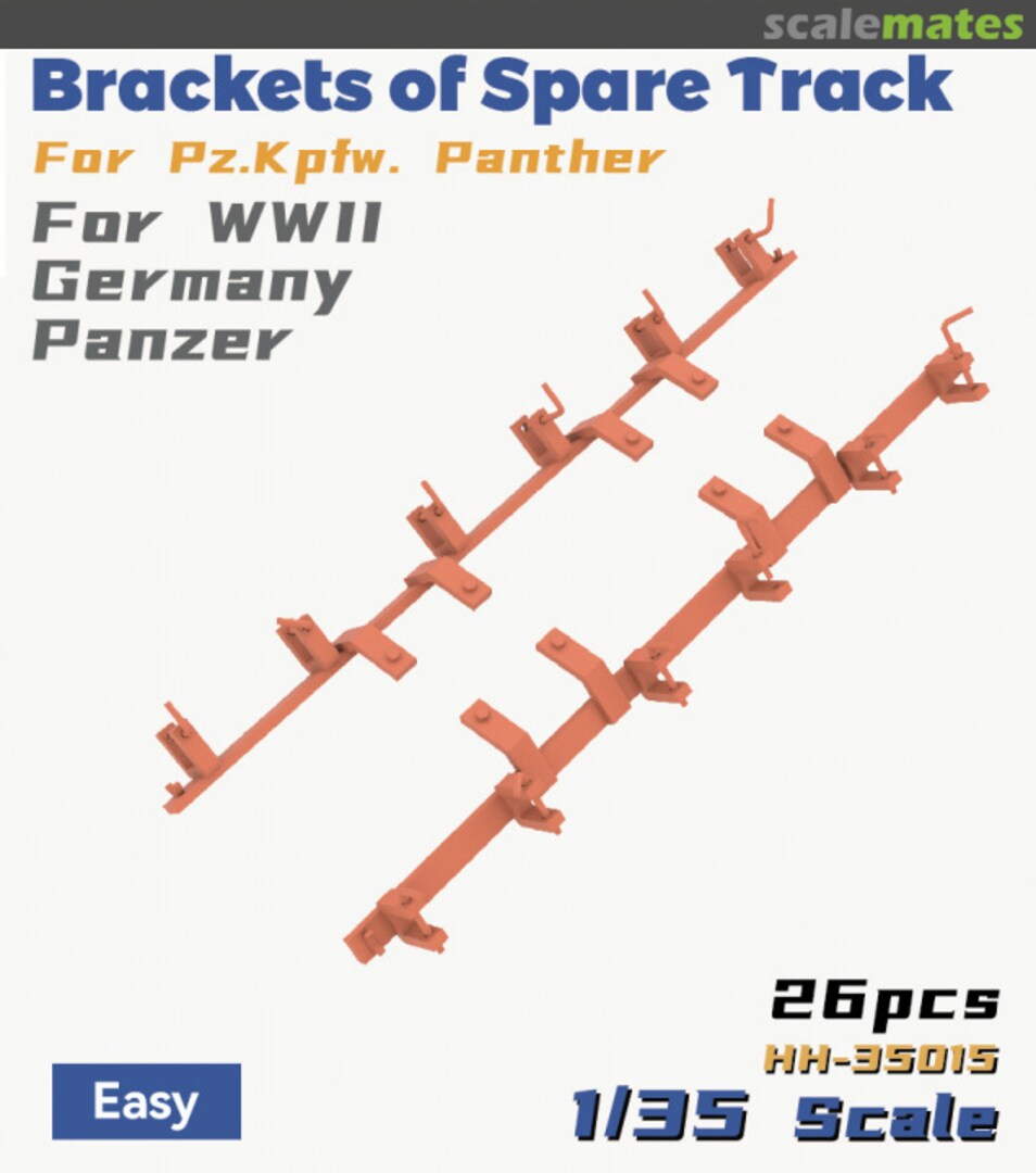 Boxart Brackets of Spare Track For Pz.Kpfw. Panther HH-35015 Heavy Hobby