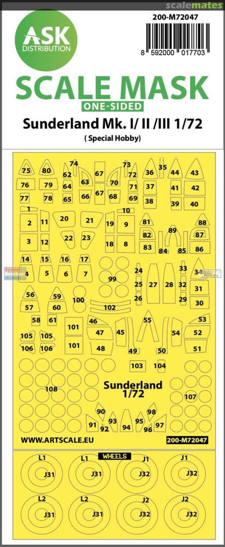 Boxart Sunderland Mk.I/II/III 200-M72047 ASK