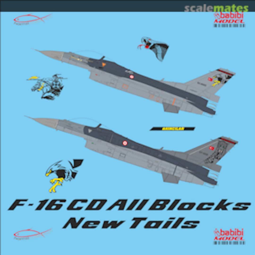 Boxart F-16 C&D Turkish Air Forces New Tail Arts DDT-01019 Babibi model