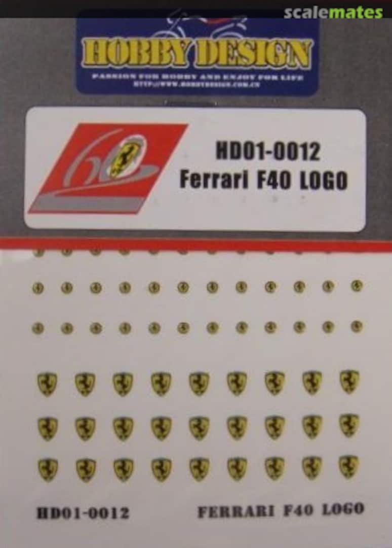 Boxart Ferrari F40 HD01-0012 Hobby Design