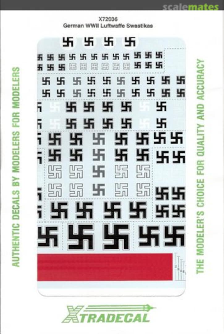 Boxart German WWII Luftwaffe Swastikas X72-036 Xtradecal