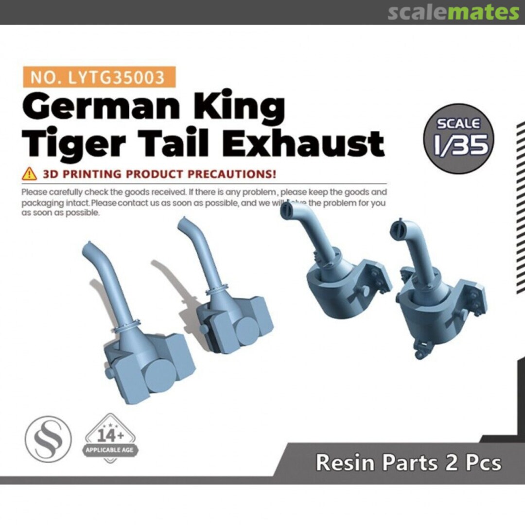 Boxart German King Tiger Tail Exhaust LYTG35003 Yao's Studio