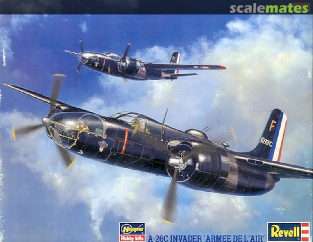 Boxart A-26C Invader 'Armee De L'Air' 86192 Hasegawa