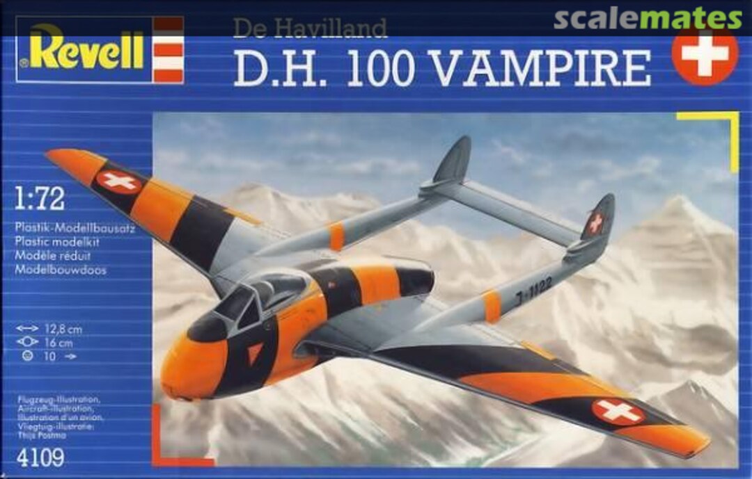 Boxart De Havilland D.H. 100 Vampire 4109 Revell