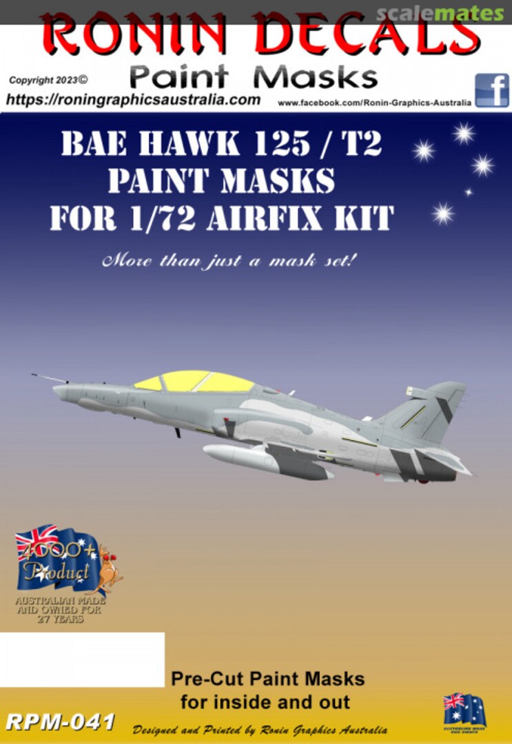 Boxart BAe Hawk T1/T2 Paint Masks RPM-041 Ronin Decals