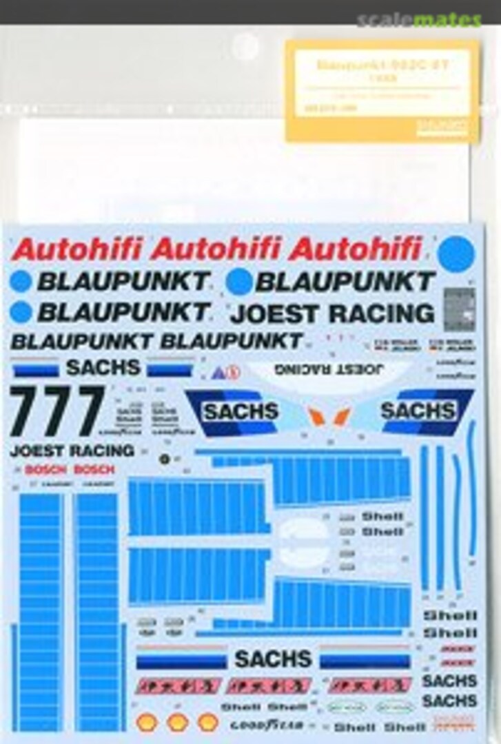 Boxart Blaupunkt 962C #7 1989 Decal Set SHK-D319 Shunko Models