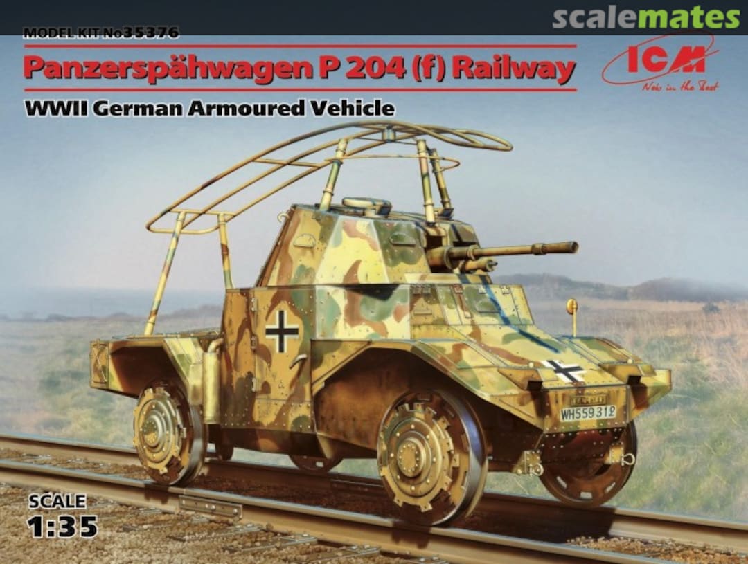 Boxart Panzerspähwagen P 204(f) Railway 35376 ICM