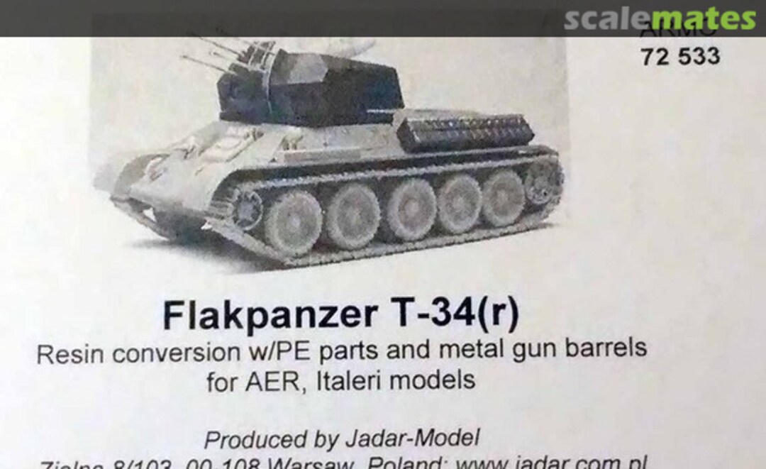 Boxart Flakpanzer T-34(r) 72533 Armo