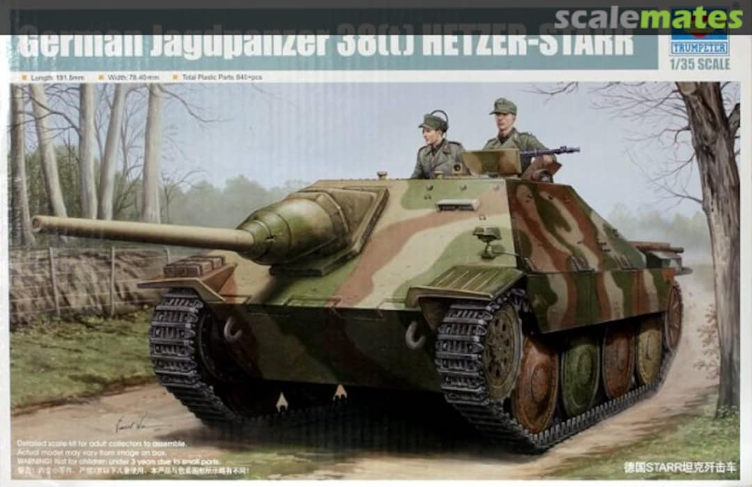 Boxart Jagdpanzer 38(t) Hetzer Starr 05524 Trumpeter