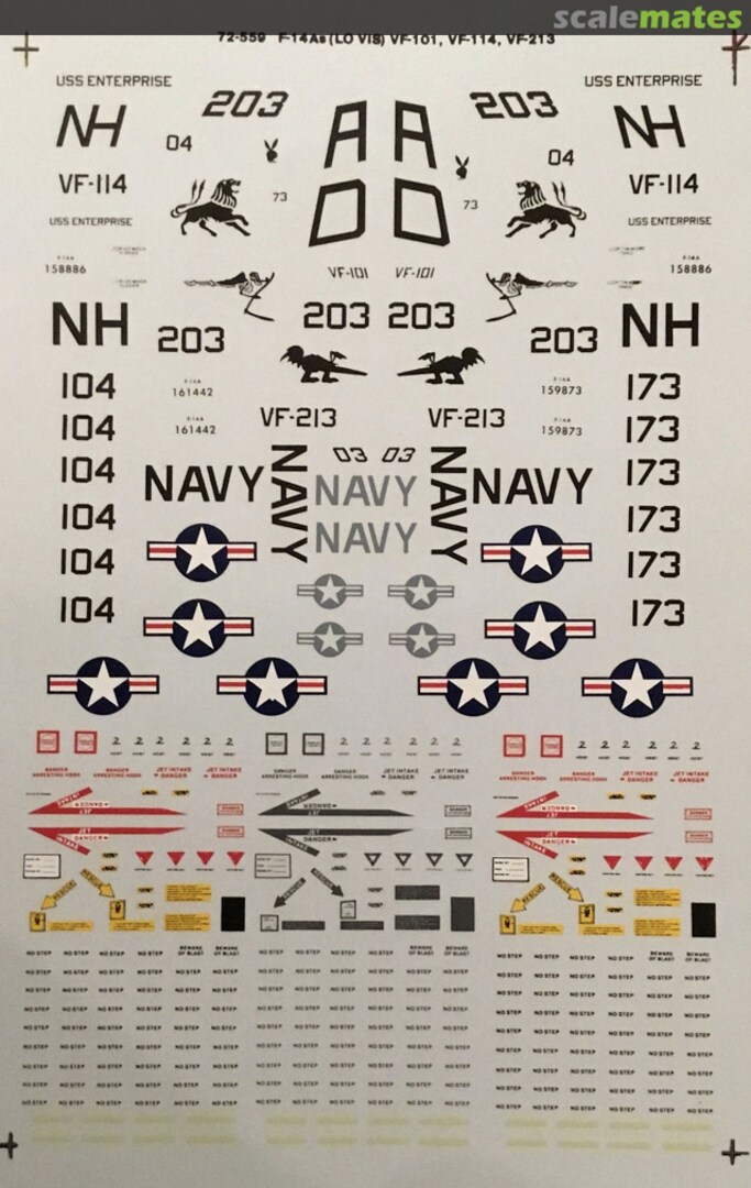 Boxart F-14A Tomcats (low viz) 72-559 SuperScale International