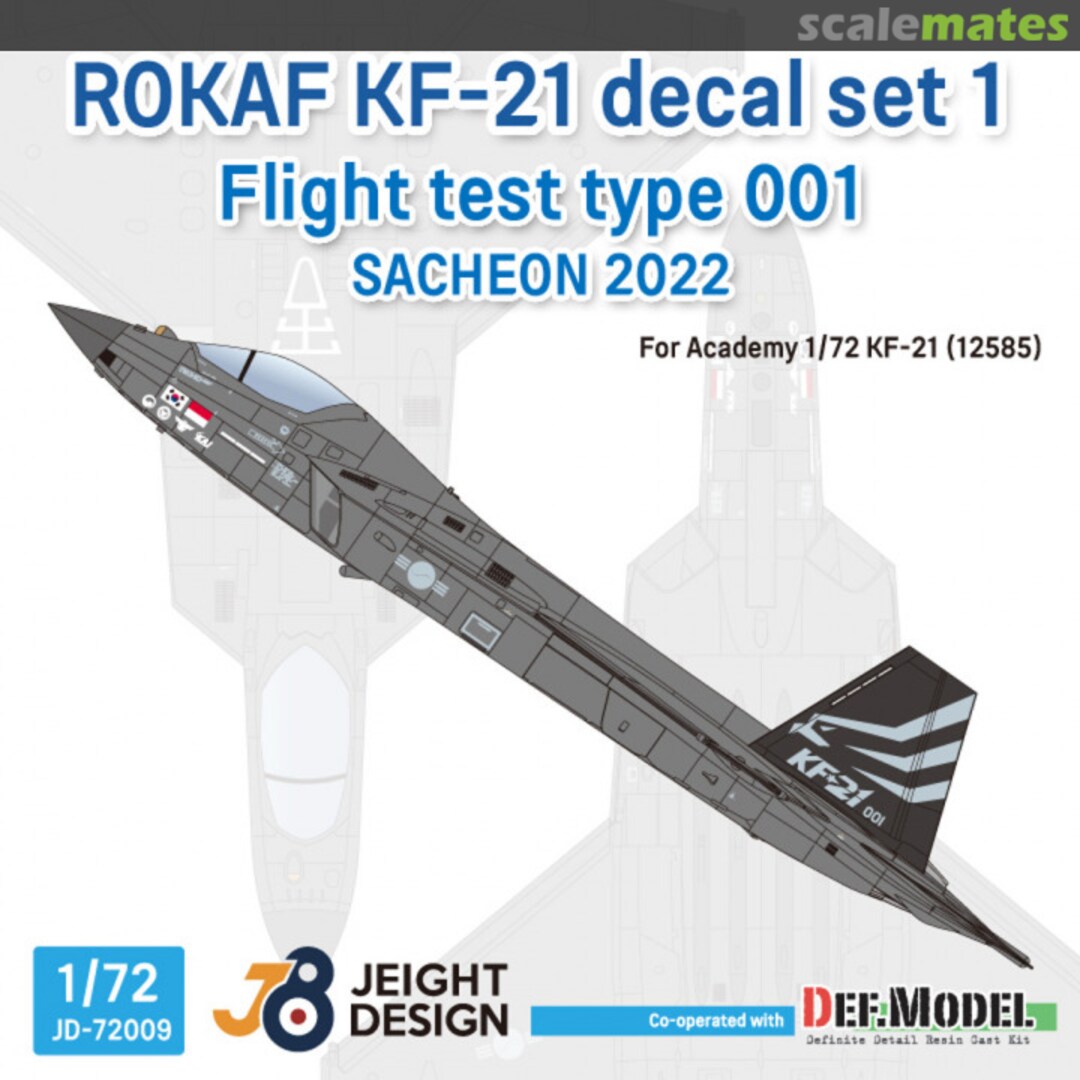 Boxart ROKAF KF-21 decal set 1 JD72009 Jeight Design