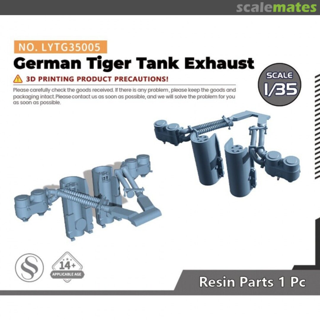 Boxart German Tiger Tank Exhaust LYTG35005 Yao's Studio