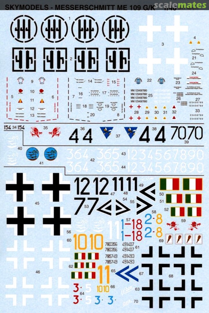 Boxart Messerschmitt BF 109 G/K 48-011 Sky Models