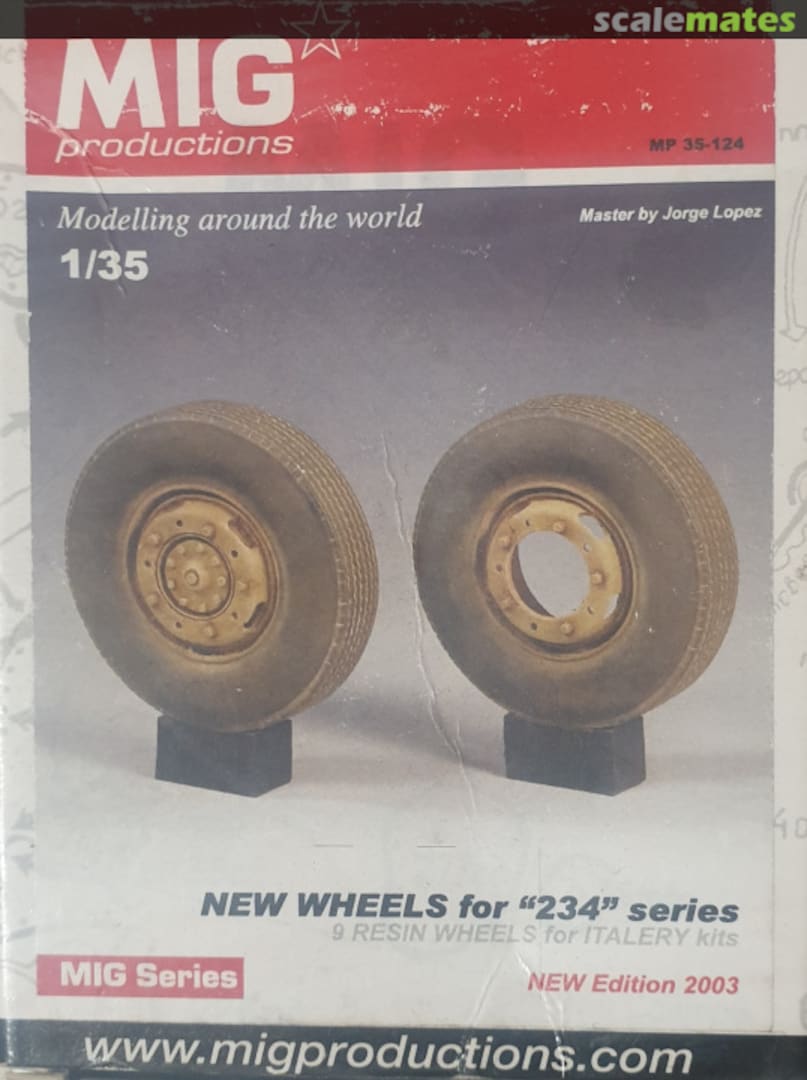 Boxart 234 Series Wheels New Edition 2003 for Italeri MP 35-124 MIG Productions