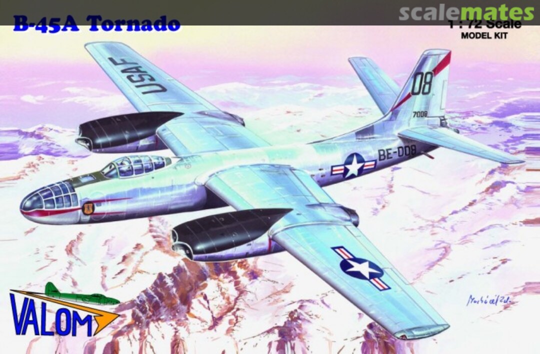 Boxart B-45A Tornado 72120 Valom