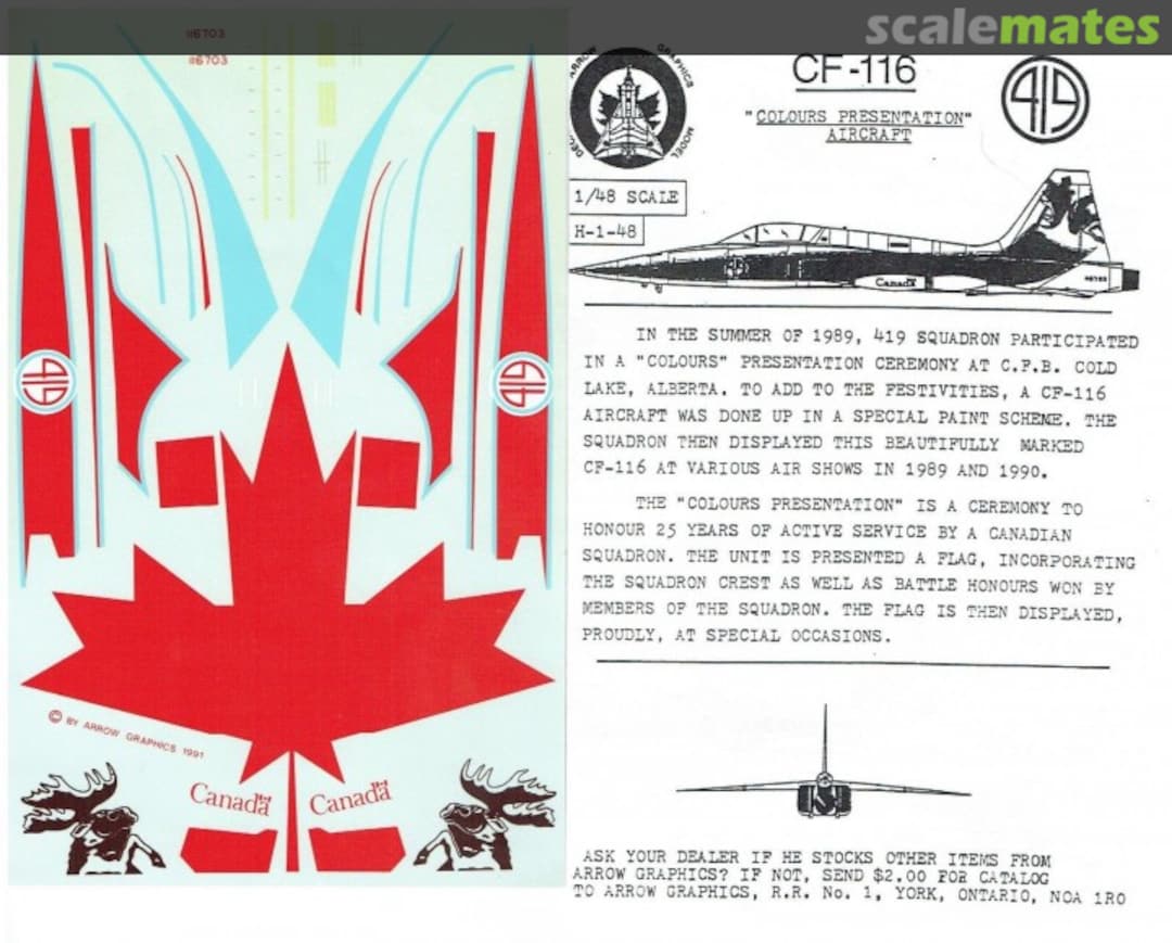 Boxart CF-116 H-1-48 Arrow Graphics