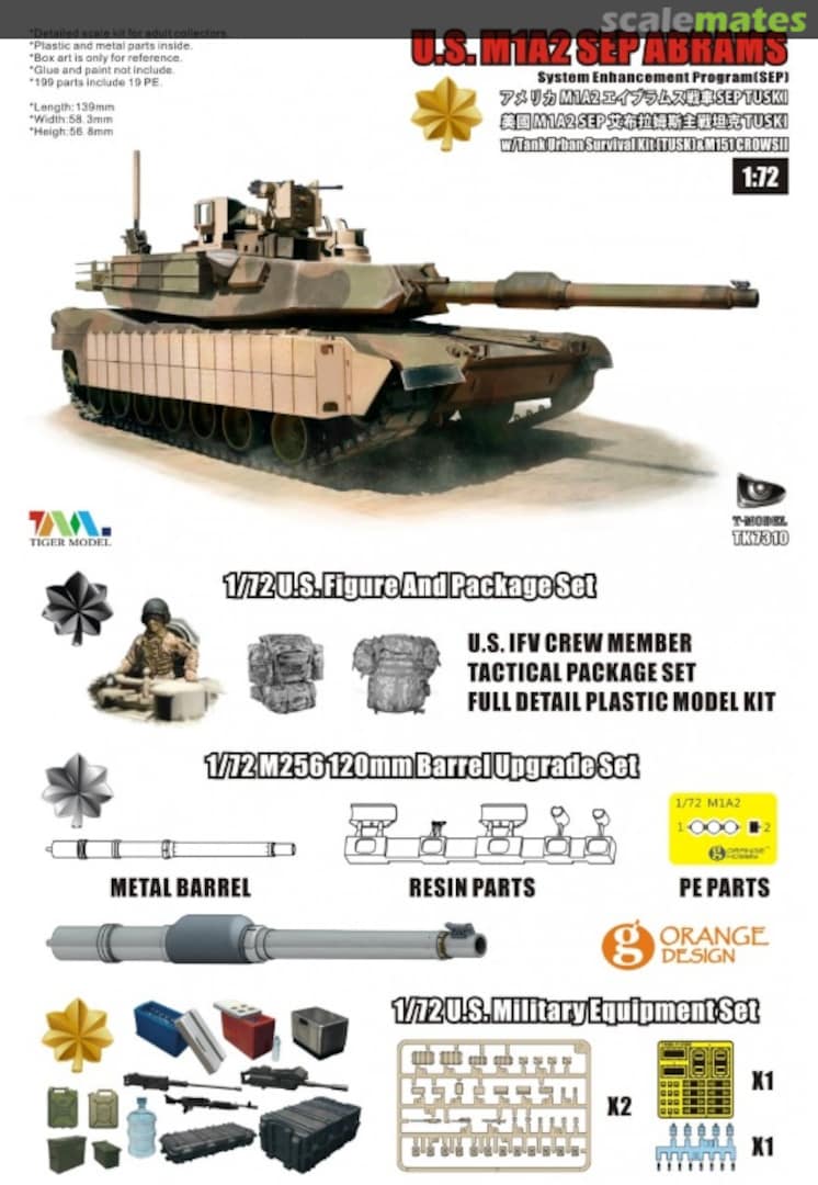 Boxart M1A2 SEP Abrams TK7310-G T-Model