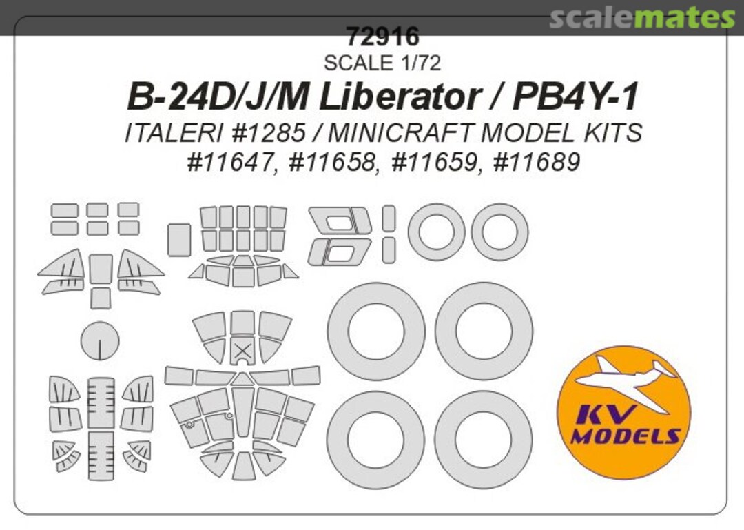 Boxart B-24D/J/M Liberator / PB4Y-1 72916 KV Models