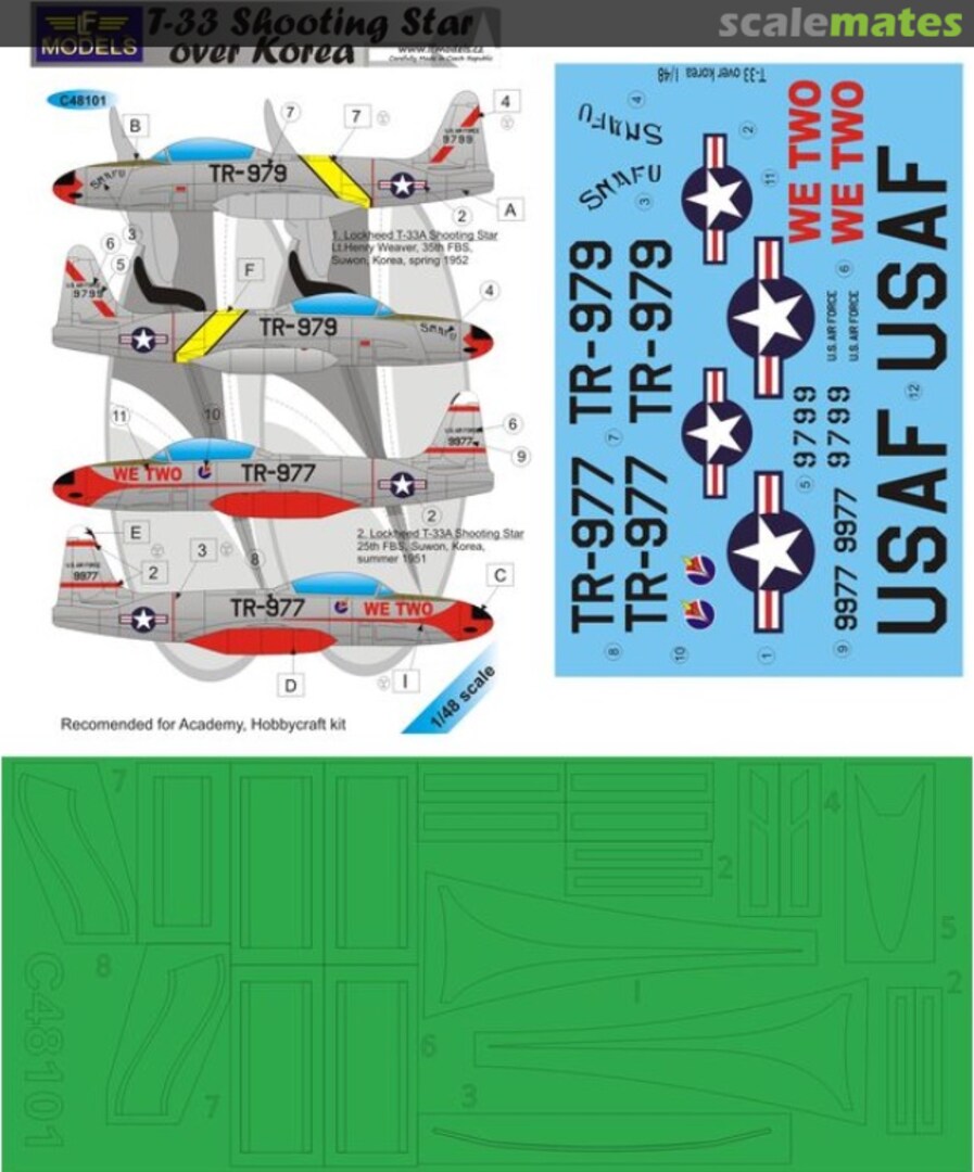 Boxart Lockheed T-33 Shooting over Korea C48101 LF Models