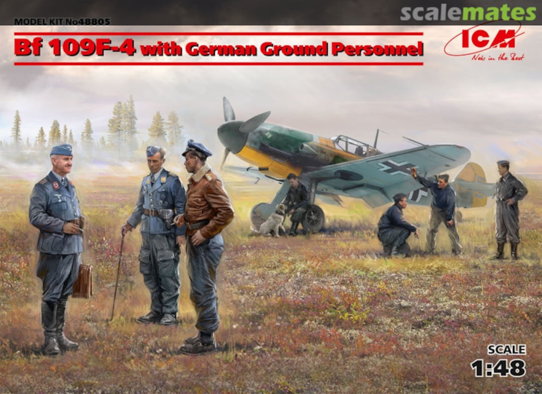 Boxart Messerschmitt Bf 109F-4 48805 ICM