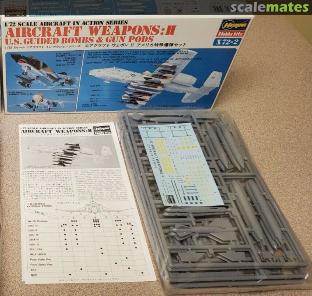 Contents Aircraft Weapons: II X72-2 Hasegawa