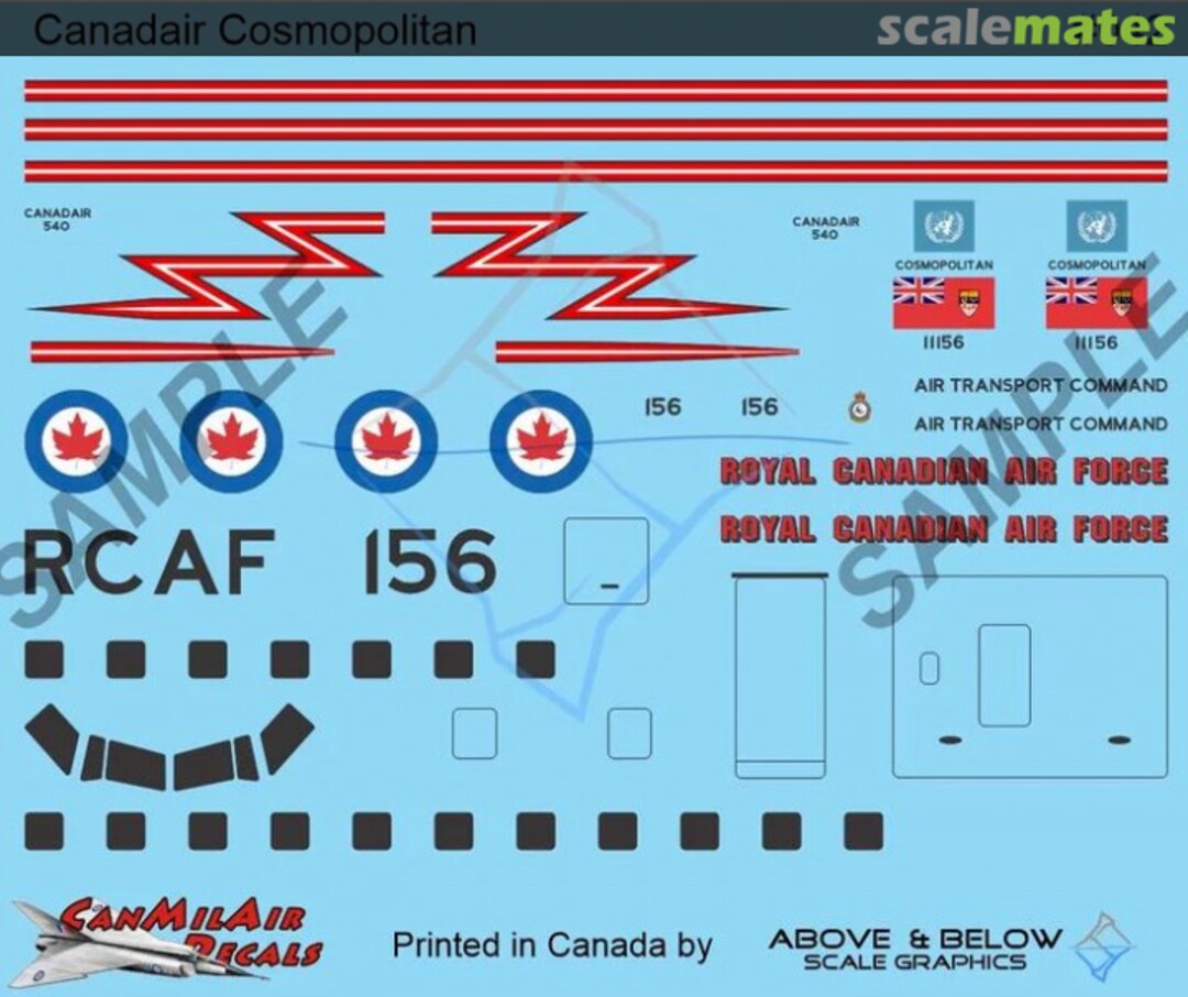 Boxart Canadair CC-109 Cosmopolitan 042 Above & Below Graphics