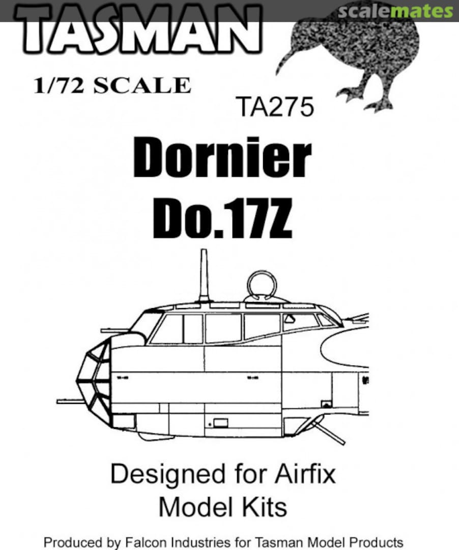 Boxart Dornier Do.17Z Canopy TA275 Tasman Model Products