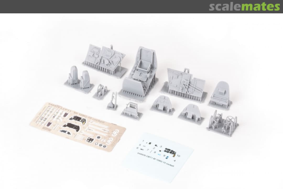 Contents Bf 109G-10 Cockpit 648926 Eduard
