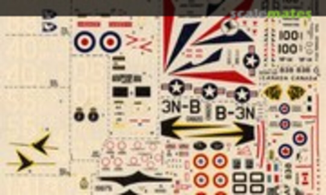 1:72 Sea King HAS1/2, RN; F-14A Tomcat, USN; CF-104 Starfighter, CAF; F-84E/G Thunderjet, Armée de l'Air (Modeldecal 49)