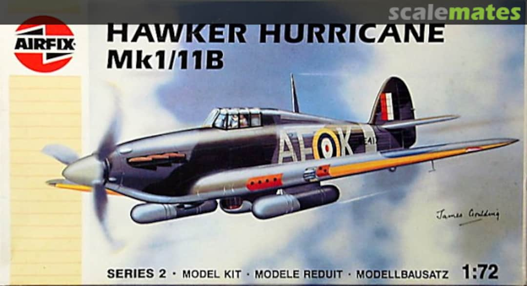 Boxart Hawker Hurricane Mk1/11B 02042 Airfix