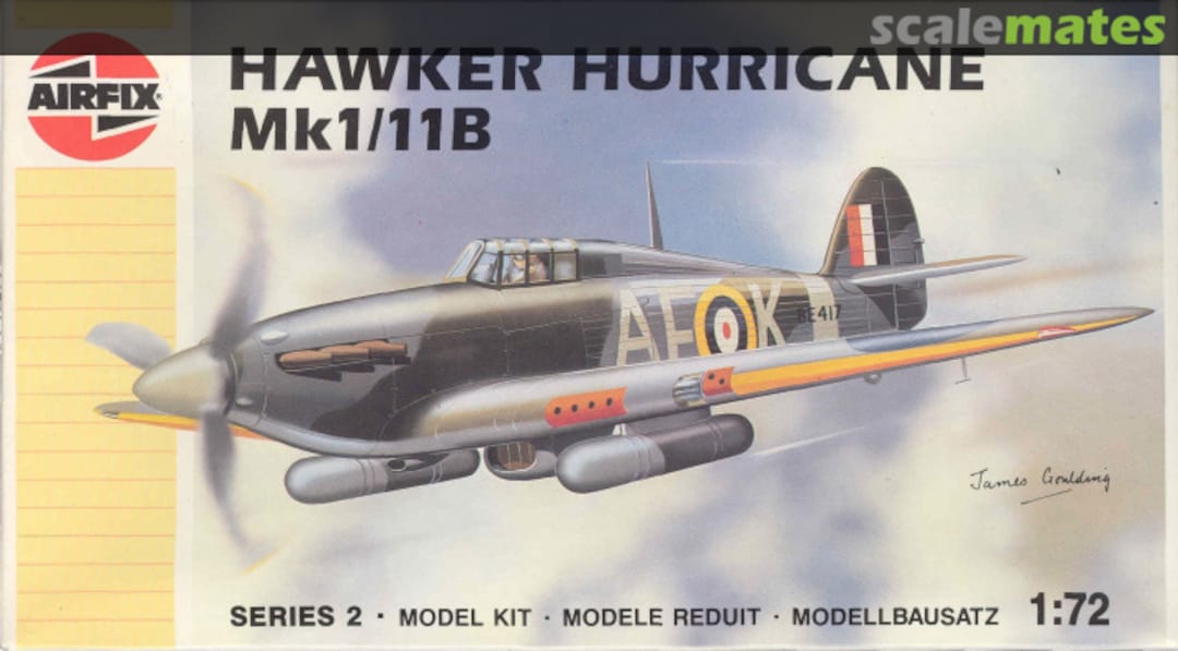 Boxart Hawker Hurricane Mk1/11B 02042 Airfix