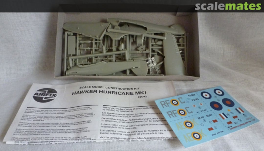 Contents Hawker Hurricane Mk1/11B 02042 Airfix