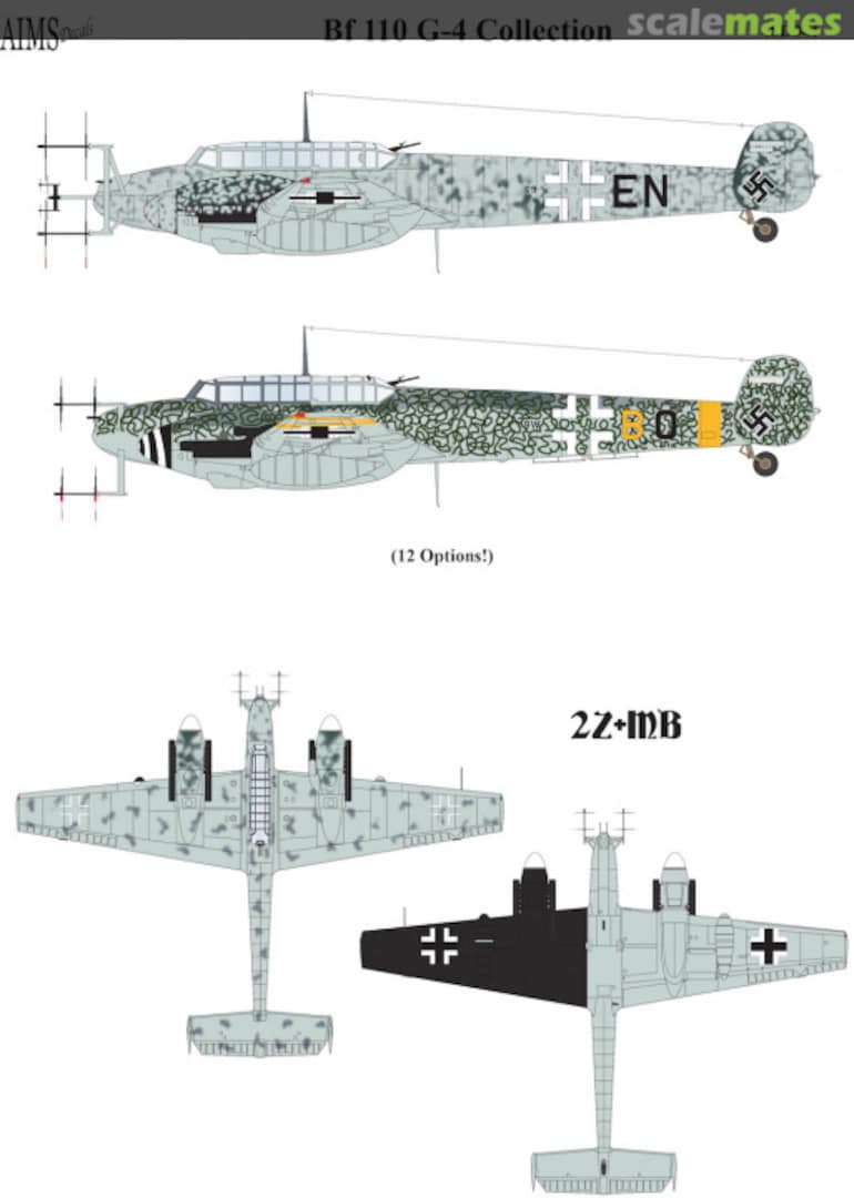 Boxart Bf 110 G-4 Collection 48D041 AIMS