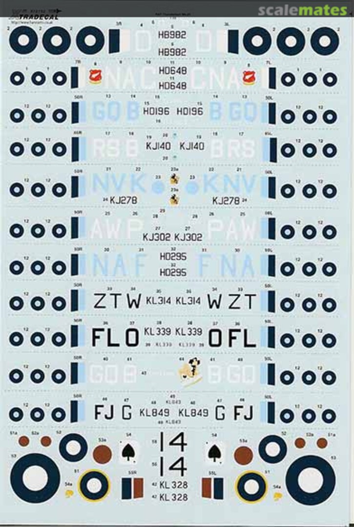 Boxart Yanks with Roundels, Part 4 X72-152 Xtradecal