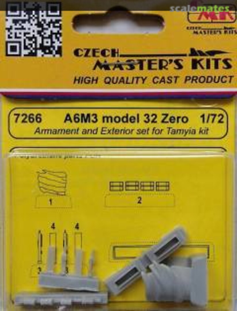 Boxart 7266 A6M3 Model 32 Zero Armament & Exterior Set 7266 CMK