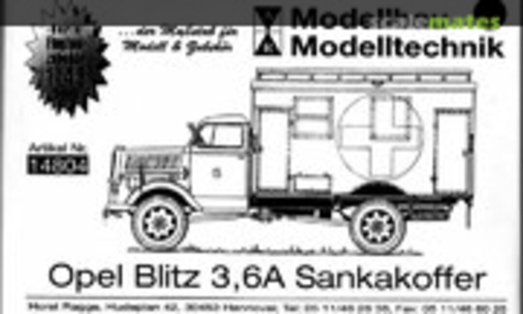 1:48 Opel Blitz 3to A (A+R Modellbau 14805)