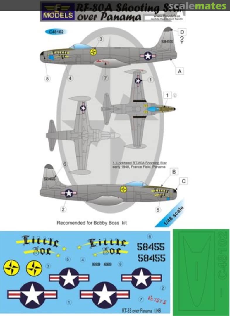 Boxart Lockheed RF-80A Shooting Star over Panama C48102 LF Models