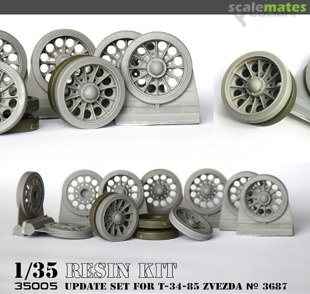 Boxart Outer Road Wheels T34/85 Factory #183 R35-005 Colibri Decals