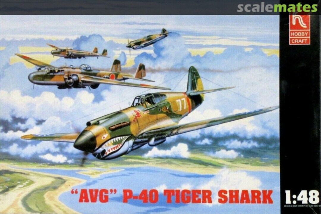 Boxart "AVG" P-40 Tiger Shark HC1451 Hobbycraft