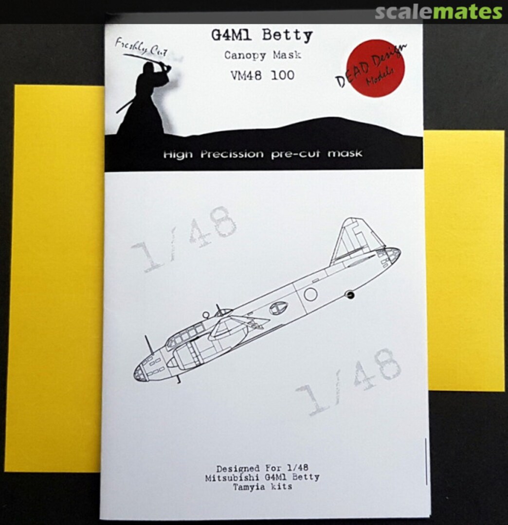 Boxart Mitsubishi G4M1 'Betty' masks VM48100 DEAD Design Models